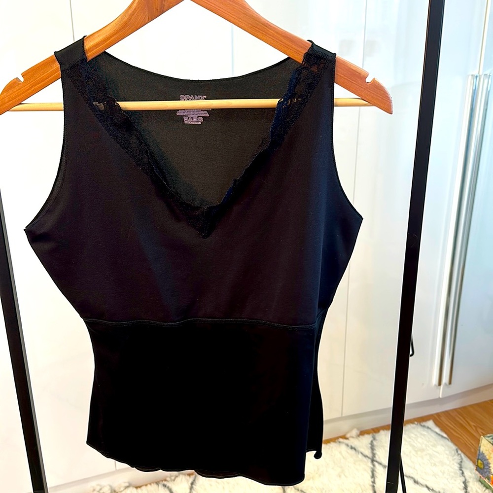 Spanx black lace cami